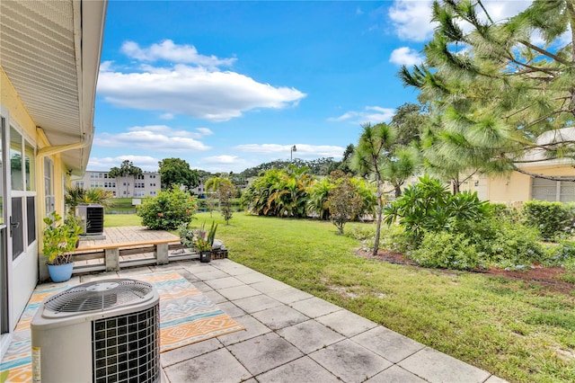 view of patio / terrace featuring cooling unit