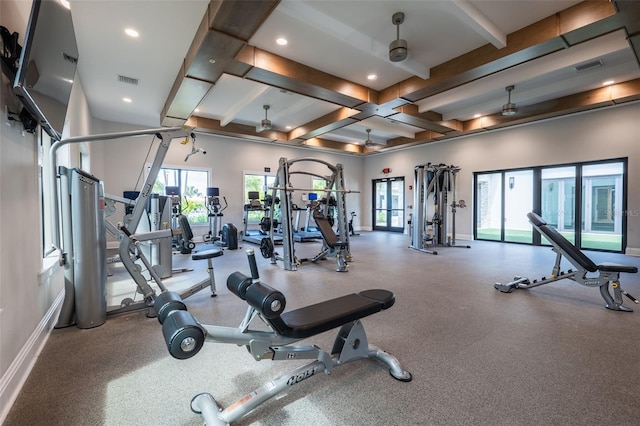 view of exercise room