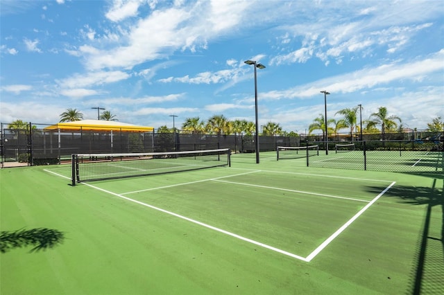 view of sport court