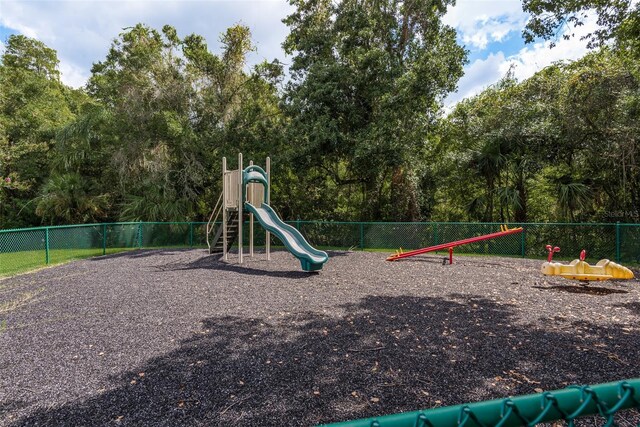 view of jungle gym