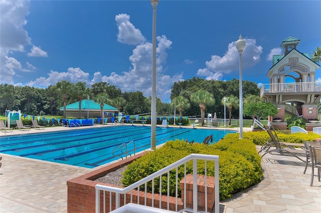 view of pool