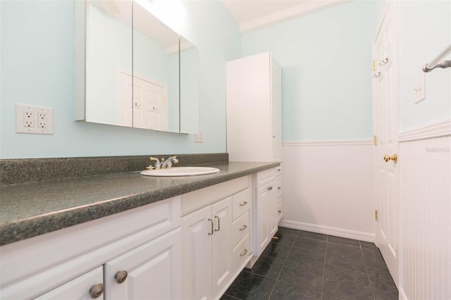 bathroom with vanity