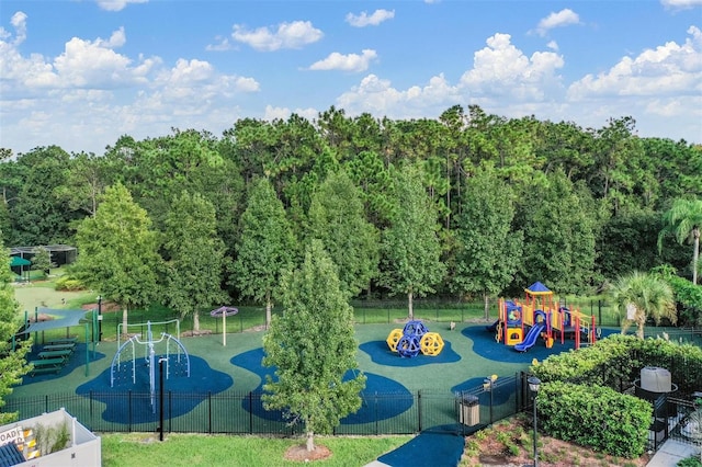 view of community featuring a playground