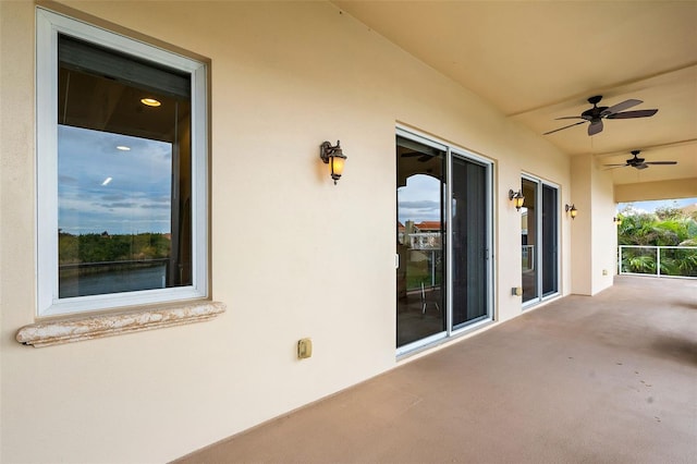 43 Bayview Ct S # A, Saint Petersburg, FL 33711 - view of patio / terrace with a ceiling fan