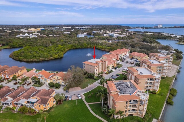 43 Bayview Ct S # A, Saint Petersburg, FL 33711 - aerial overview of property's location featuring a nearby body of water and nearby suburban area