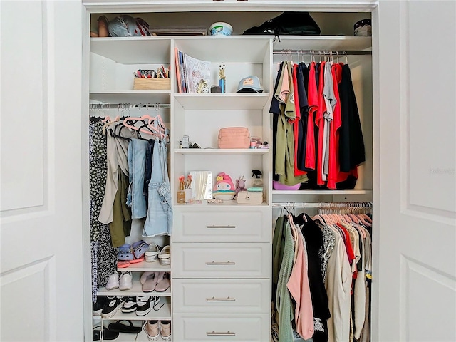 view of closet