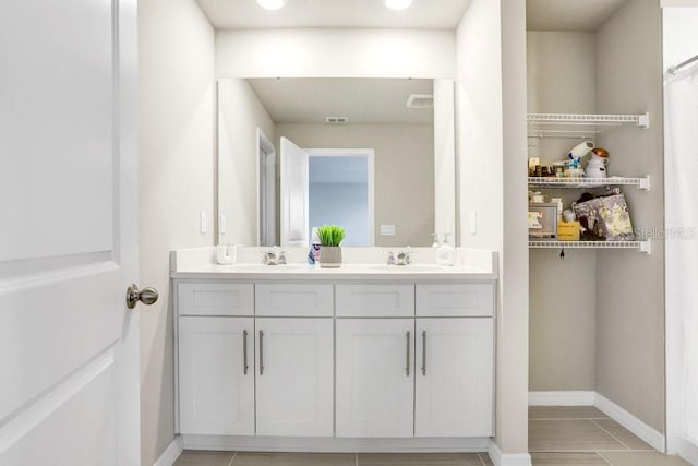 bathroom with vanity