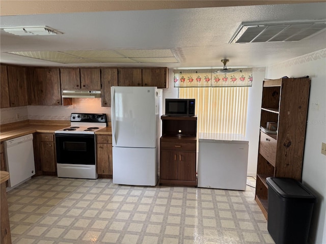 kitchen with white appliances