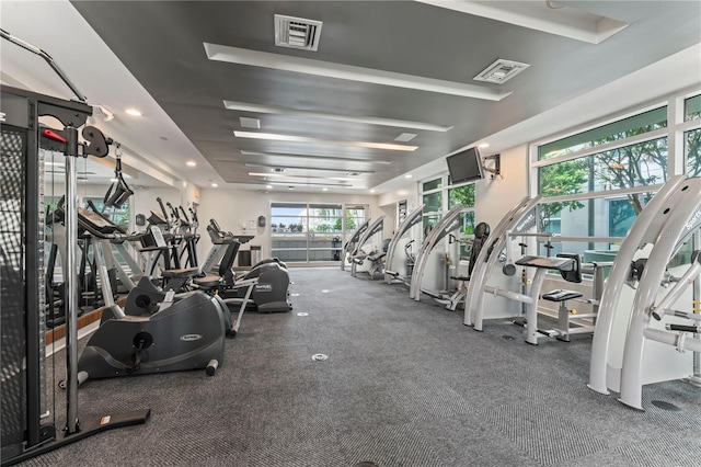 view of exercise room