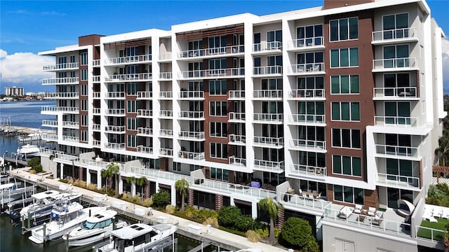 920 N Osceola Ave Unit 703, Clearwater, FL 33755 - view of apartment building / complex with a water view