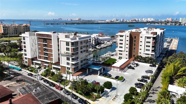 920 N Osceola Ave Unit 703, Clearwater, FL 33755 - view of urban area featuring a nearby body of water, a notable bridge, and apartment complex