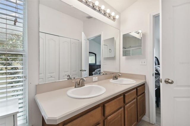 bathroom with vanity