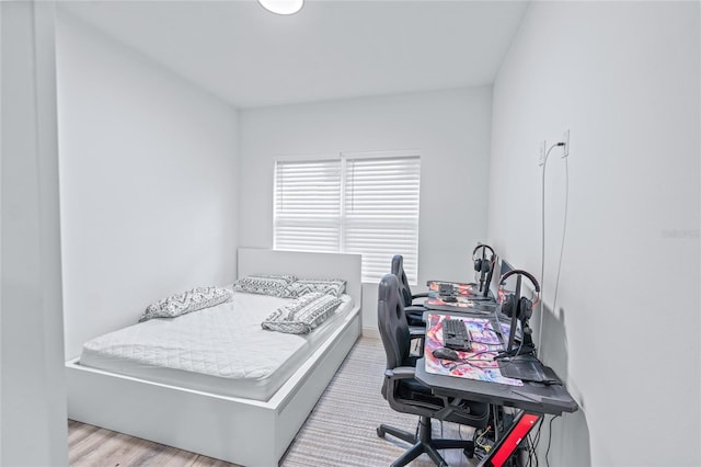 bedroom featuring light hardwood / wood-style flooring