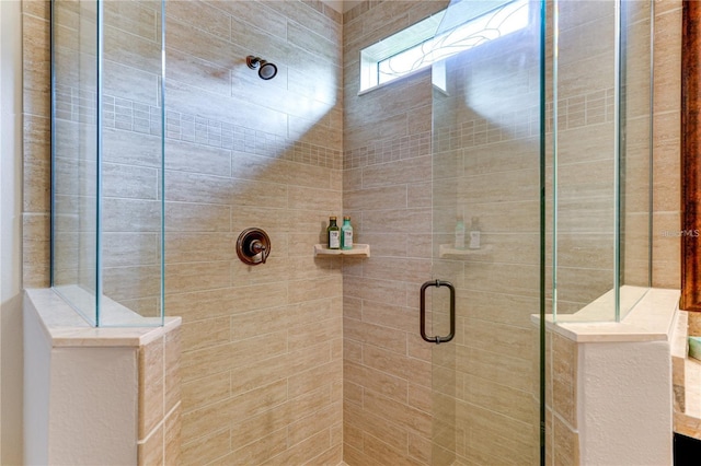 bathroom with an enclosed shower