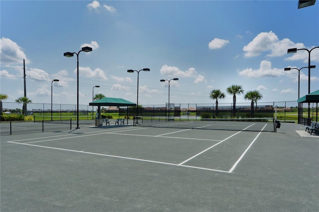 view of tennis court