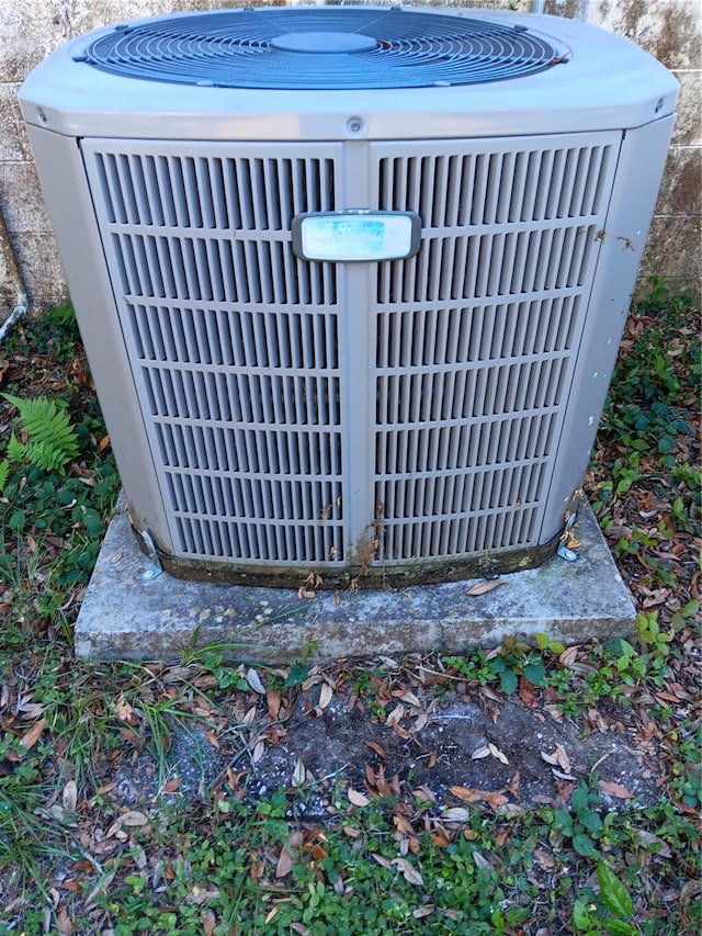 exterior details with central air condition unit