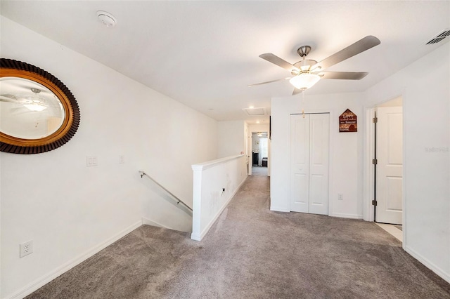 view of carpeted empty room