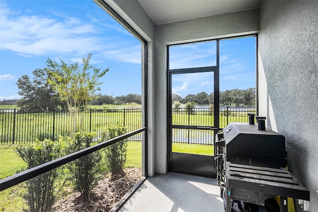 view of sunroom / solarium