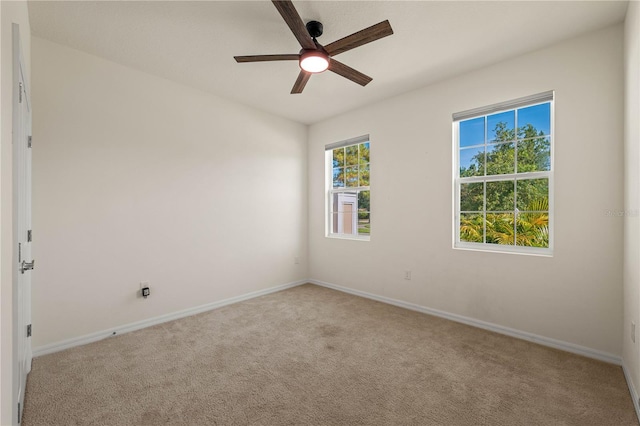 11892 Frost Aster Dr, Riverview, FL 33579 - unfurnished room with carpet floors, baseboards, and a ceiling fan