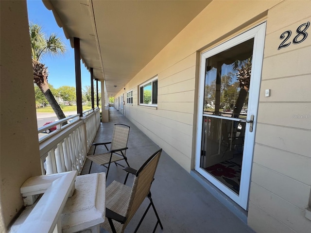 view of balcony