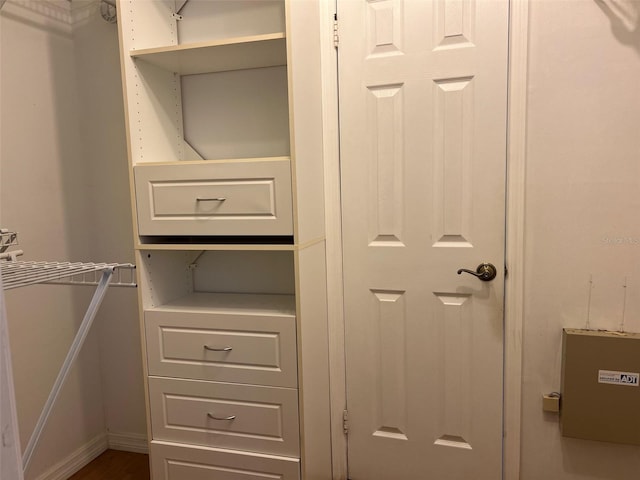 view of closet