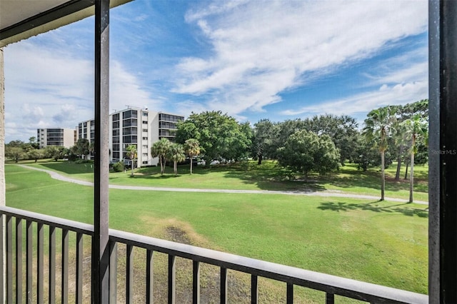 view of community with a yard