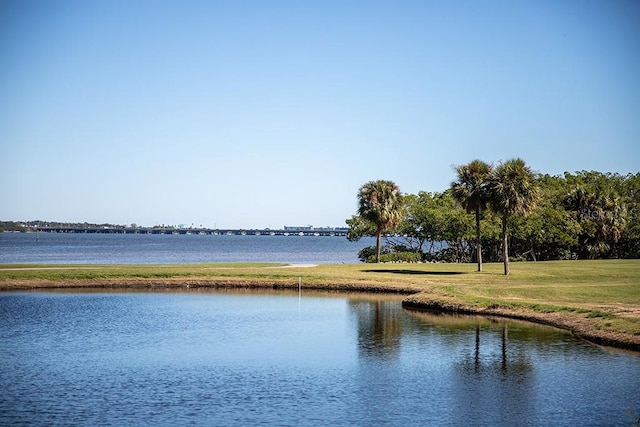 property view of water