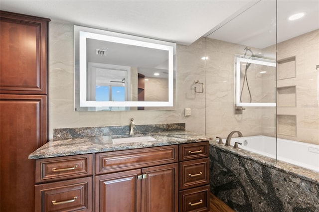 5153 Isla Key Blvd S Unit 412, Saint Petersburg, FL 33715 - full bathroom with visible vents and vanity