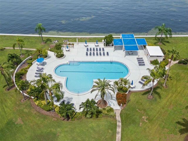 5153 Isla Key Blvd S Unit 412, Saint Petersburg, FL 33715 - bird's eye view with a water view