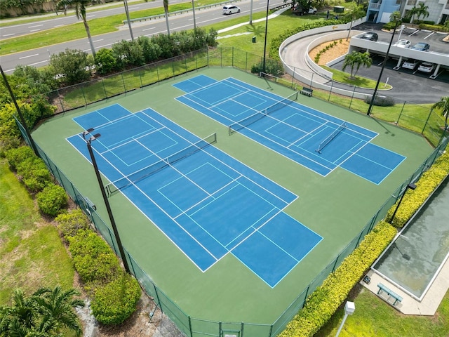 5153 Isla Key Blvd S Unit 412, Saint Petersburg, FL 33715 - view of tennis court with fence