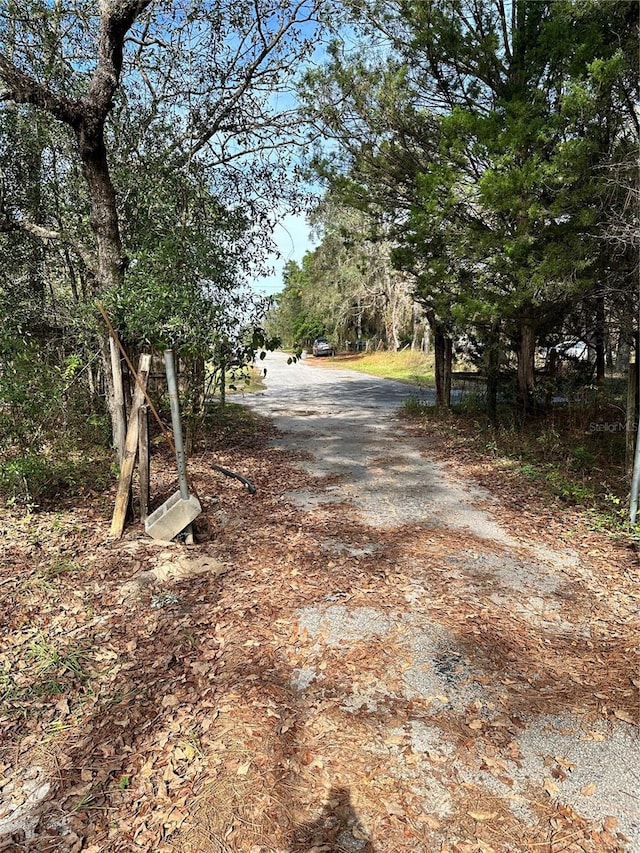 view of road