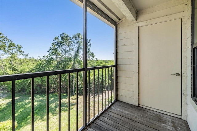 view of balcony