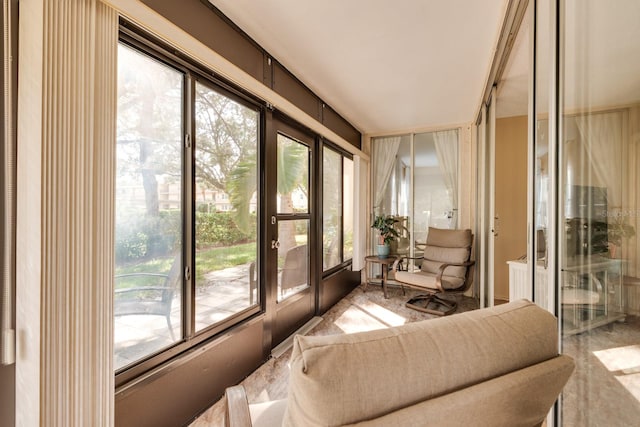 sunroom / solarium with plenty of natural light