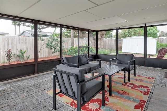 sunroom featuring a wealth of natural light