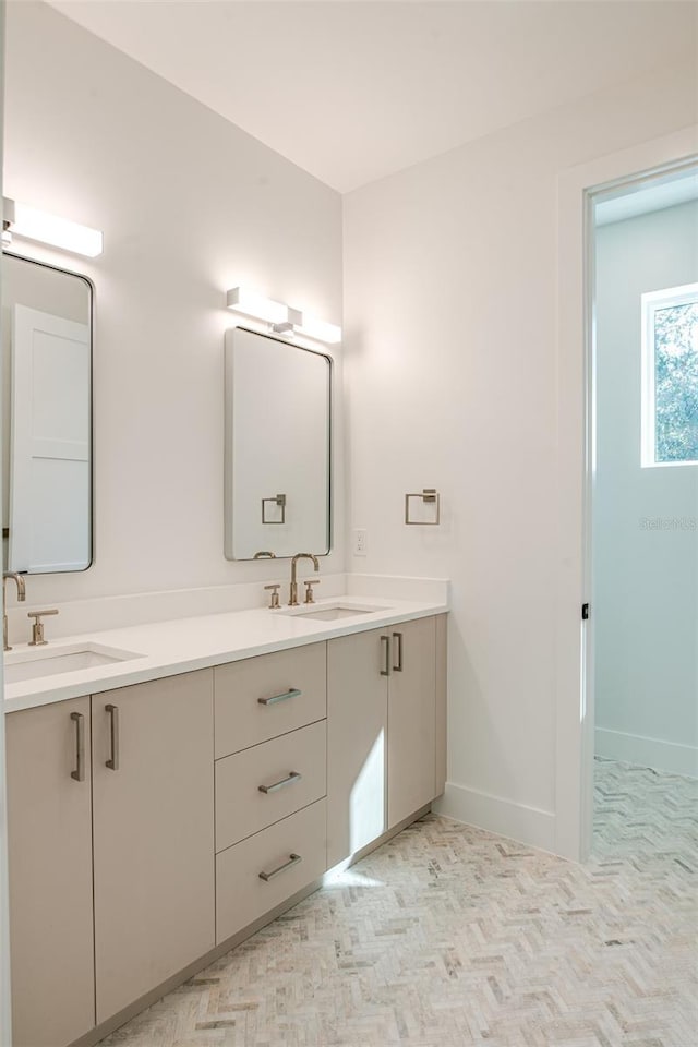 bathroom featuring vanity