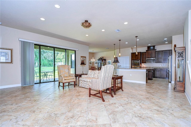 view of dining space