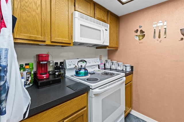 kitchen with white appliances