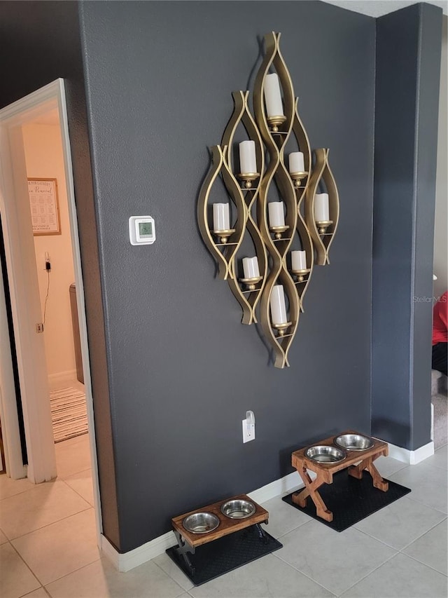 interior details featuring tile patterned floors