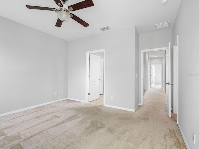 12820 Belvedere Song Way, Riverview, FL 33578 - unfurnished bedroom featuring light colored carpet and ceiling fan