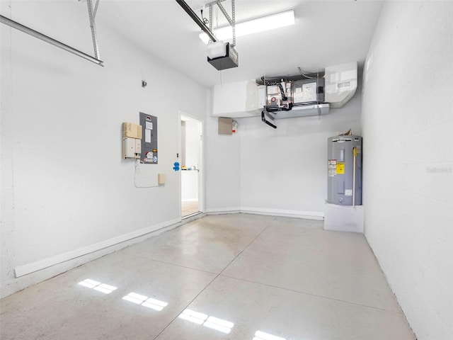 12820 Belvedere Song Way, Riverview, FL 33578 - garage with water heater and a garage door opener