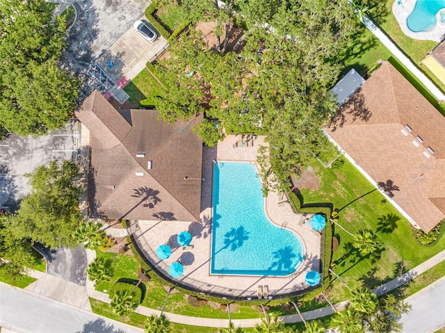 12820 Belvedere Song Way, Riverview, FL 33578 - bird's eye view of a pool