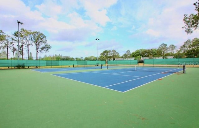 view of tennis court