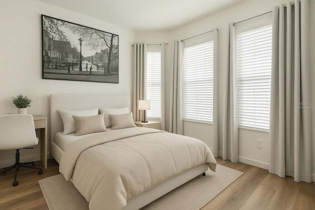 4206 Branchside Ln, Wesley Chapel, FL 33543 - bedroom with wood finished floors and baseboards