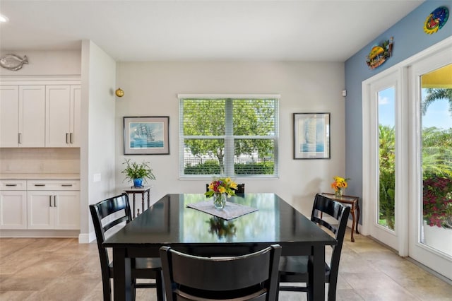 view of dining room