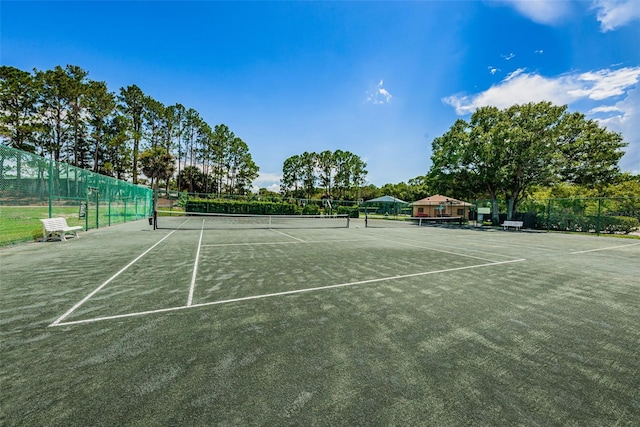 view of sport court