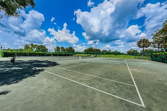 view of sport court