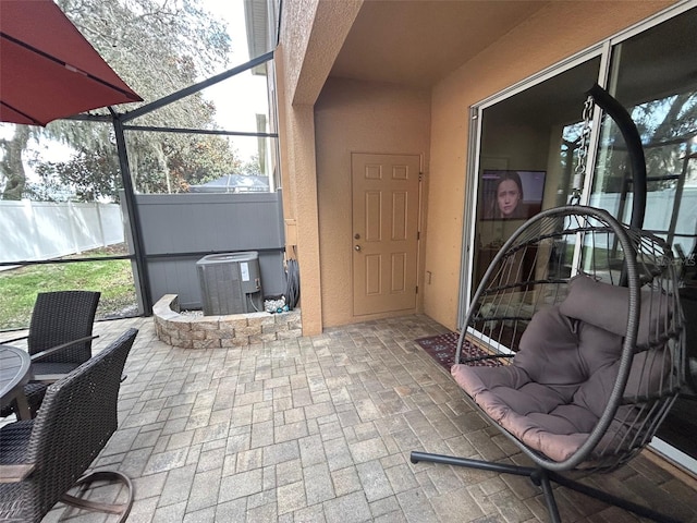 view of sunroom / solarium