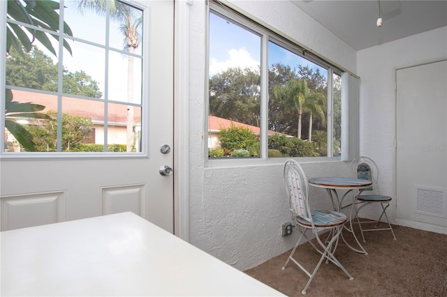 view of sunroom / solarium