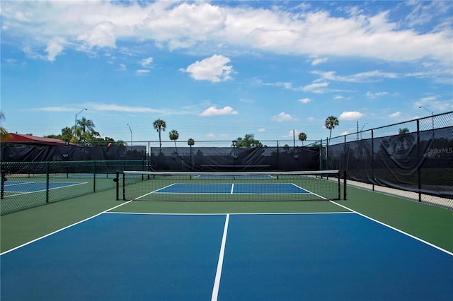 view of sport court