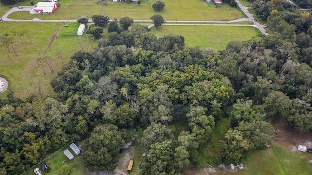 bird's eye view featuring a rural view